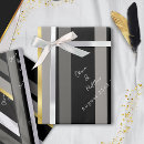 Recherche de or et blanc papier cadeau Script