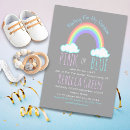 Search for pink cloud invitations He or she