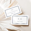 Search for blue and white place cards Minimalist