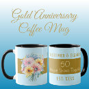 Search for happy 50th anniversary mugs Gold