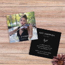 Recherche de violoniste cartes visite Moderne
