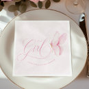 Recherche de papillons roses serviettes Future maman