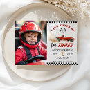 Search for 3rd boy birthday invitations Race car
