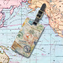 Recherche de timbres bagages étiquettes Monde
