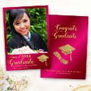Recherche de hot pink graduation invitations Université