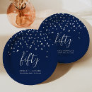 Search for navy blue and silver plates 50th birthday