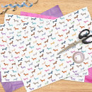 Search for dachshund tissue paper Pattern