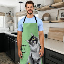 Search for cats quote aprons Green