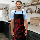 Search for black dragon aprons Red