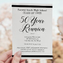 Search for 50th class reunion cards invites Elegant