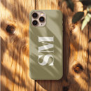 Recherche de vert olive iphone coques Monogrammé