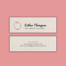 Recherche de pommes rouges cartes visite Teacher