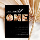 Search for black girl birthday invitations Wild one