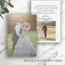 Search for black and white thank you cards Calligraphy script