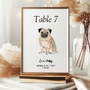 Search for dog wedding table cards Black and white
