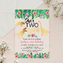 Search for girl dinosaur invitations Wild