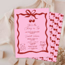 Recherche de rouge baby shower invitations Arc coquette