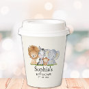 Search for wild one paper cups Party animals