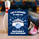 Search for boy bowling birthday invitations Stars
