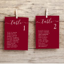 Search for burgundy wedding seating charts Simple