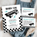 Search for cool baby shower invitations Baby on board