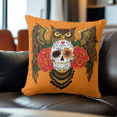Search for day of the dead pillows Red