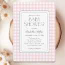 Search for classic baby girl shower invitations Pink and white