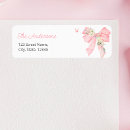 Search for pink ribbon return address labels Cute