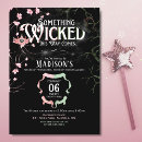 Search for wicked invitations Pink and green
