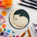 Recherche de lune chat autocollants Pour elle