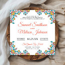 Search for teal and orange wedding invitations Stylish