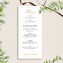 Search for gold wedding menus Classic