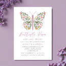 Search for butterfly kisses invitations Lavender