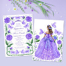 Recherche de quinceanera papillon invitations Princesse tiara couronne