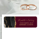 Search for black red and gold return address labels Chic