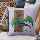 Recherche de dragon vert coussins Violet