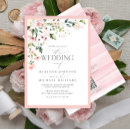 Recherche de peach floral invitations Bride
