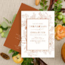 Search for fall with rsvp wedding invitations Burnt orange