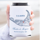 Search for favor wedding can coolers Navy blue