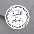 Search for date envelope seal invitations Black and white