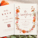 Search for fall colour invitations Watercolor floral