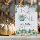 Search for our little pumpkin 1st birthday invitations Autumn