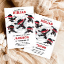 Search for ninja birthday invitations Boy birthday party