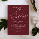 Recherche de rouge et blanc mariage invitations Bordeaux