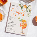 Search for elegant cocktail bridal shower invitations Orange
