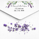 Search for lavender flower return address labels Violet