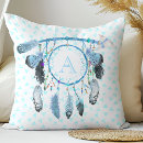 Search for dream catcher pillows Blue
