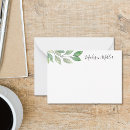 Search for leaves horizontal note cards Watercolor