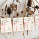 Search for bow wedding table cards Coquette