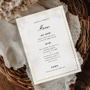 Search for black and gold menus Reception